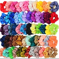 اسکرانچی کش مو ساتن معمولی رنگارنگی