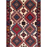 فرش دستباف سایز ذرع و چارک ( تمام پشم یلمه طرح قابی) کد 1717