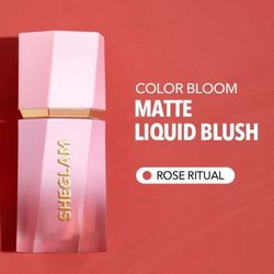 رژگونه مایع پد دار رنگ رز ریچوال rosr ritual