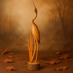 مجسمه چوبی مدل A4