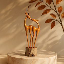 مجسمه چوبی غزال مدل A5