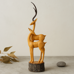 مجسمه چوبی غزال A6