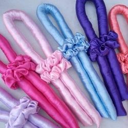 کرلی ربان همراه دو اسکرانچی ساتن معمولی چینی