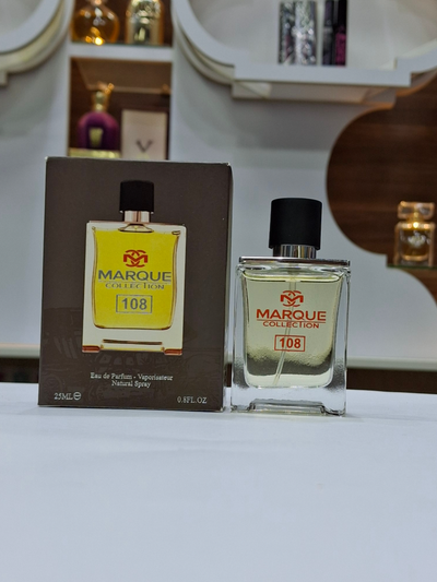 عطر ادکلن مردانه تق هرمس فراگرنس ورد مارکویی کالکشن کد 108 (Fragrance world Marque Terre De Hermes)