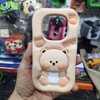 کاور قاب شیائومی redmi note 14pro 4g مدل سیلیکونی فانتزی اورجینال پاک کنی