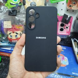 کاور قاب سامسونگ S24 FE مدل سیلیکونی اورجینال پاک کنی اصلی