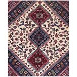 فرش دستباف سایز مربع یک و نیم در یک و نیم (تمام پشم یلمه طرح حوضی) کد 6018