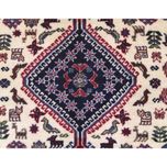 فرش دستباف سایز مربع یک و نیم در یک و نیم (تمام پشم یلمه طرح حوضی) کد 6018