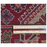 فرش دستباف سایز مربع یک و نیم در یک و نیم (تمام پشم یلمه طرح حوضی) کد 6018