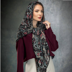 روسری نخی طرح بته‌جقه