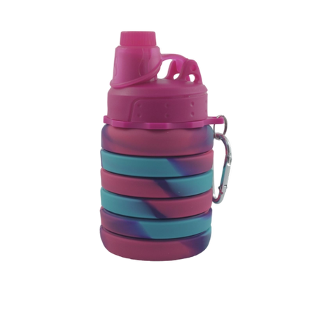 قمقمه سیلیکونی تاشو با در سرخابی