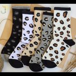 جوراب ساقدار زنانه کش انگلیسی طرح پلنگی برند دومینو