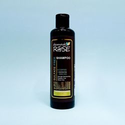 شامپو بدون سولفات و پارابن داماسک رز | حاوی کراتین و کافئین | حجم 250 میلی لیتر