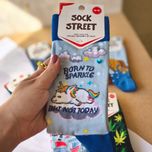 جوراب ساقدار زنانه طرح یونیکورن برند ترک SOCK STREET