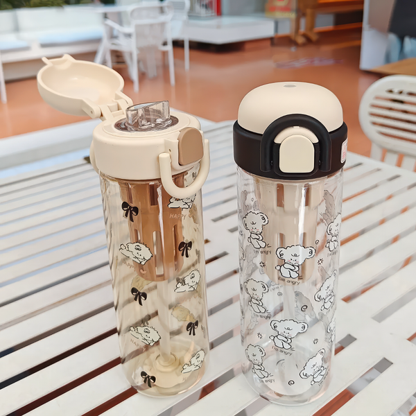 قمقمه طرح خرس بامزه دتاکس BPA FREE 600 ml