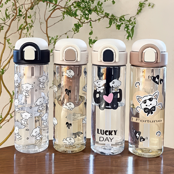قمقمه طرح خرس بامزه دتاکس BPA FREE 600 ml