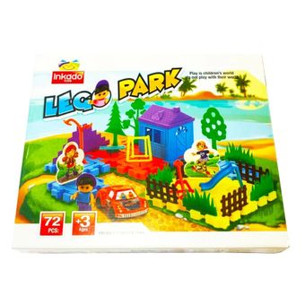 بازی فکری لگو پارک 72 قطعه اسباب بازی پارک شادی 72 قطعه اینکادو Inkado