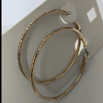گوشواره زنانه حلقه ای نگینی