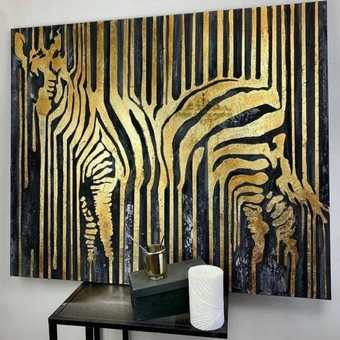 تابلو گورخر ایستاده