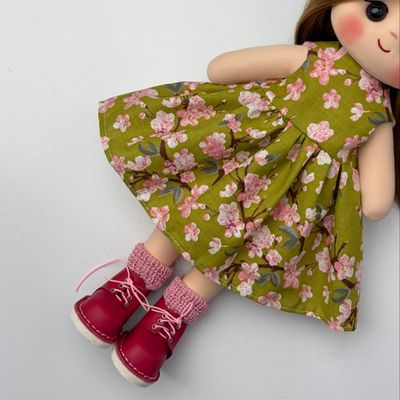 پیراهن سبز گلدار