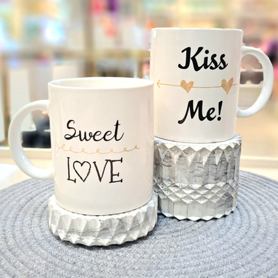 ماگ سرامیکی love طرح kiss me