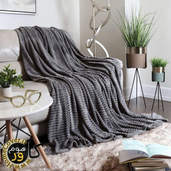 شال مبل و تخت ژله ای هوم کاورین مدل پتو مخملی سایز متوسط 200×220 سانتیمتر