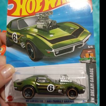 ماشین اسباب بازی '68 CORVETTE GAS GARAGE HW DREAM 134 250 جمع آوری اورجینال HOT WHEELS