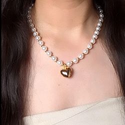 گردنبند مروارید قلبی