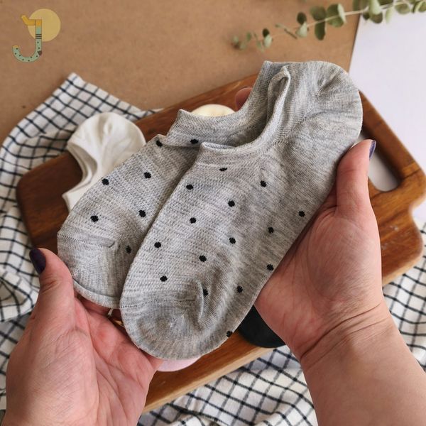 جوراب زیر قوزکی کولردار زنانه طرح خالدار برند وارداتی