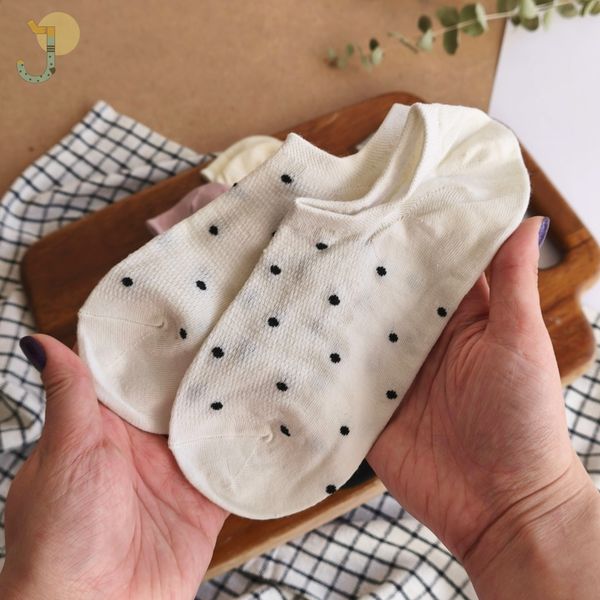 جوراب زیر قوزکی کولردار زنانه طرح خالدار برند وارداتی