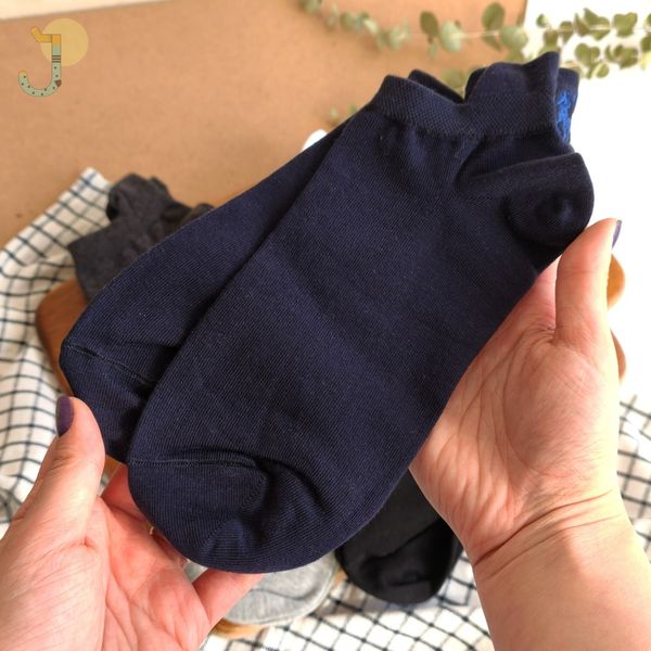 جوراب مچی سه پاشنه مردانه پشت گلدوزی برند پولو