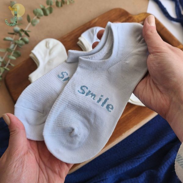 جوراب زیر قوزکی کولردار زنانه طرح میکس آبی وارداتی