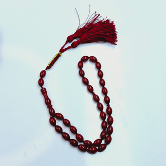 تسبیح کهربا 33 دانه سایز7 اصل مدل05