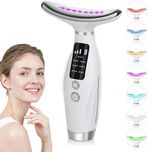 دستگاه لیفت و ماساژ صورت و گردن LED | ماساژور حرارتی جوانسازی پوست با نور درمانی