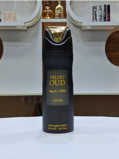 اسپری فلفت عود velvet oud لطافه 200 میل اصل امارات