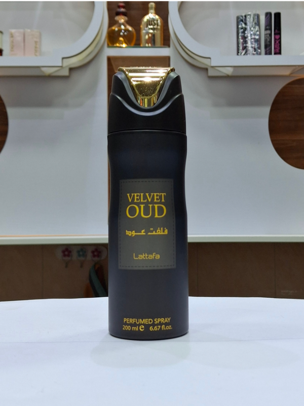 اسپری فلفت عود velvet oud لطافه 200 میل اصل امارات