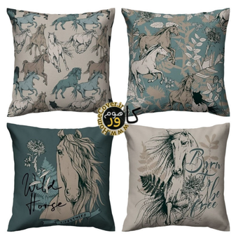 ست 4 عددی کاور کوسن هوم کاور مدل اسب وحشی
