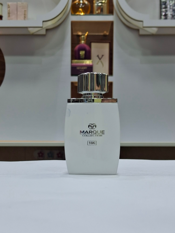 ادکلن مردانه لالیک سفید فراگرنس ورد مارکویی کالکشن کد 106 (Fragrance World Marque Lalique White)