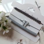 دستبند سه لاین مدل پروانه