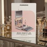 کیف آرایشی مسافرتی Porodo با آینه LED شارژی | کیف لوازم آرایش هوشمند مدل PDLFSTLC0459BG