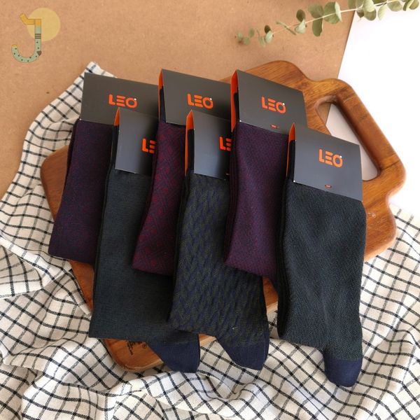 جوراب ساقدار کلاسیک مردانه برند لئو LEO کد 123