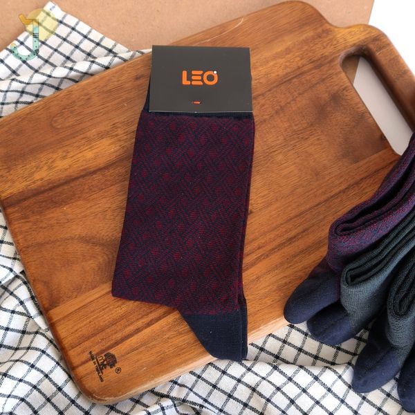 جوراب ساقدار کلاسیک مردانه برند لئو LEO کد 123