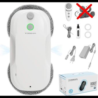 Tosima W5 – ربات تمیزکننده هوشمند شیشه با سیستم امنیتی سه‌گانه