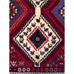 فرش دستباف سایز 240 در 170 چهار متری (تمام پشم یلمه طرح قابی)