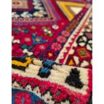 فرش دستباف سایز 240 در 170 چهار متری (تمام پشم یلمه طرح قابی)