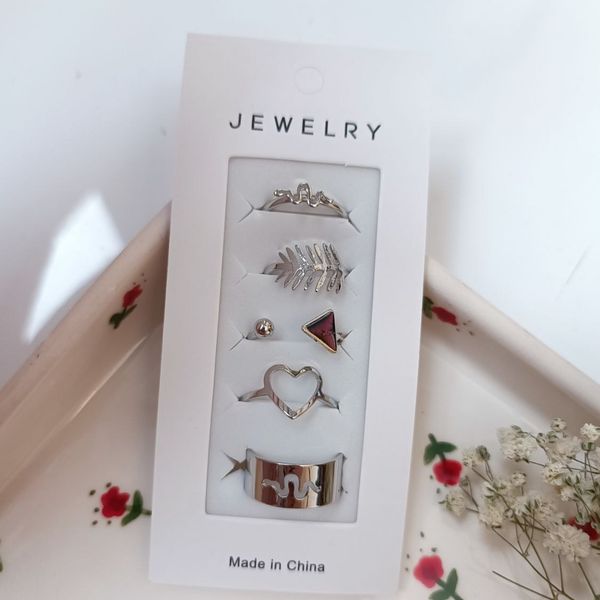 پک انگشتر پنج‌تایی مدل ست مار