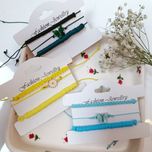 دستبند سه لاین پروانه و بابونه