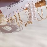 پک گوشواره پنج‌تایی مرواریدی