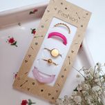 پک انگشتر رزینی طیف صورتی