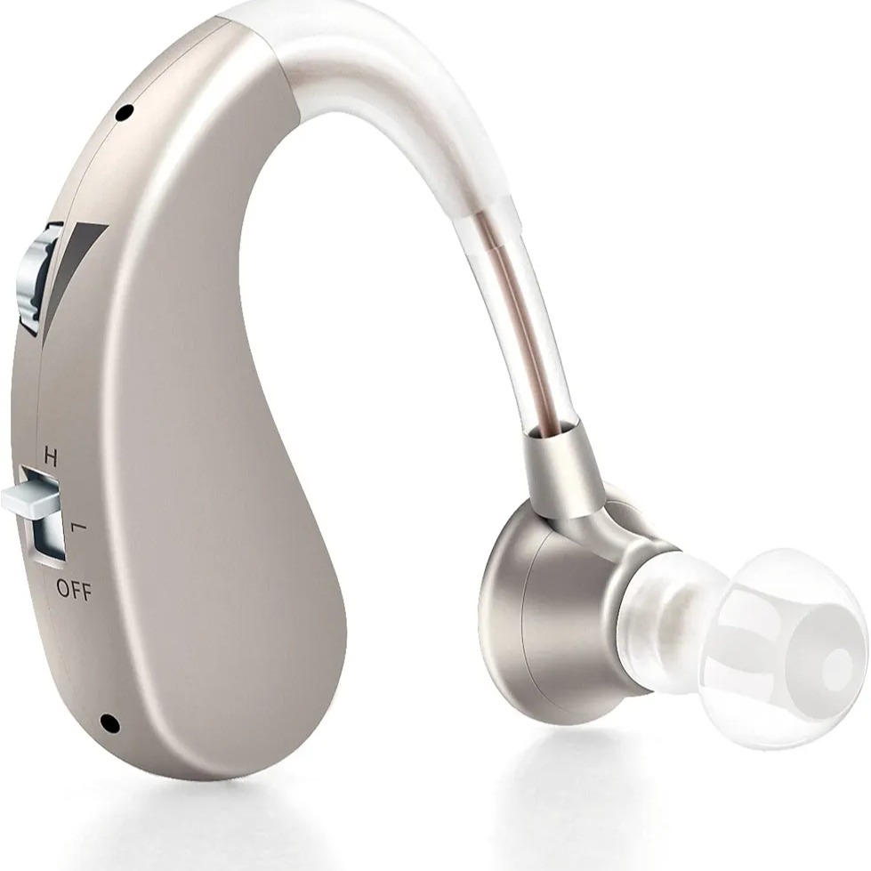 Britzgo 1204 – سمعک تقویت‌کننده صدای قابل شارژ پشت گوشی برای سالمندان